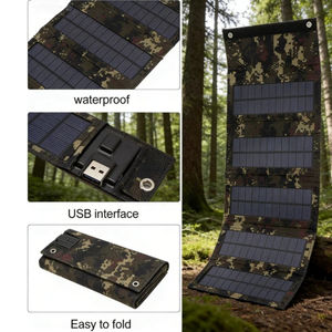 Panneau solaire monocristallin pliable Alecter Solar APH-FB194 50W avec sorties USB pour chargeur solaire, idéal pour les situations d'urgence, les secours en cas de catastrophe et le camping en extérieur - Product Image 5