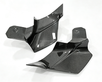 Pour Ferrari 296 – Kit carrosserie en fibre de carbone sèche style OEM avec prises d'air latérales de phare et entrée d'air avant du pare-chocs