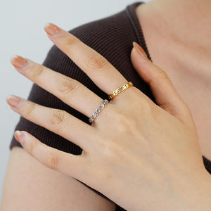 Классический Лидер продаж 925 стерлингового серебра унисекс Бесконечность кубинская цепочка позолоченная полая лента кольца повседневные/спортивные GIC - Product Image 2