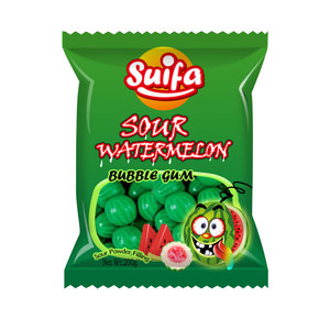 自有品牌超级酸性西瓜口香糖泡泡糖
