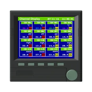 Registratore di dati di temperatura usb monocromatico multicanale ad alta temperatura a 16 canali registratore senza carta a colori con ingresso del segnale analogico a pressione