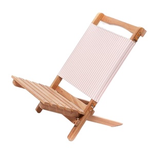 Chaise <span class=keywords><strong>de</strong></span> plage en bois en gros, pliable, structure démontable, siège en toile, pour <span class=keywords><strong>agent</strong></span> <span class=keywords><strong>de</strong></span> boutique <span class=keywords><strong>de</strong></span> souvenirs côtiers - Product Image 1
