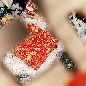 Wholesale 80g Christmas Kraft <b>Paper</b> <b>Tissue</b> 43*300cm Gift Luxury Custom Packaging <b>Wrapping</b> <b>Paper</b> Roll - Product Image 6