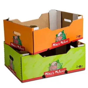 Customized Factory Cheap Price Heavy Duty Corrugated Carton Fresh Fruit Packing Box