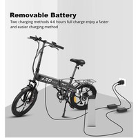 Bicicleta Eléctrica Urbana PVY Elektro 500W 25 km/h 10.4 Ah 80-100km con Suspensión Completa y Plegable
