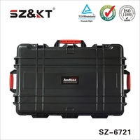 Valise trolley en ABS rigide de bonne qualité, étanche IP67, résistante aux chocs IK10, anti-poussière, protection de sécurité pour le stockage d'équipements avec mousse EVA