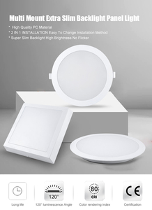 <span class=keywords><strong>Plafonnier</strong></span> à DEL ultra-mince et lumineux rond tricolore pour balcon, couloir, porche, <span class=keywords><strong>sans</strong></span> trou d'ouverture - Product Image 5