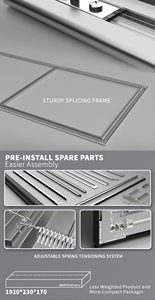Pantalla de Proyección UST ALR/CLR de 100 Pulgadas Wupro/OEM con Ganancia Mejorada para el Hogar, Pantallas de Proyección 4K UHD BSP, Gallery-BSP-100" Pantalla ALR UST - Product Image 4