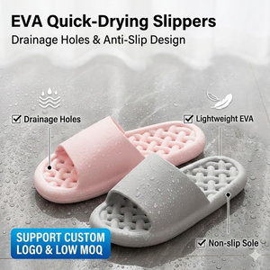 Chanclas de ducha antibacterianas con orificios de drenaje, antideslizantes, para el gimnasio, el vestuario, de secado rápido, para la piscina. - Product Image 1