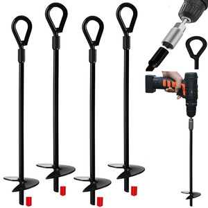 High Quality 4 Piece Screw Heavy Duty Swing Set <strong>Anchor</strong> Kit Suitable Apply To Camping Mobile Home