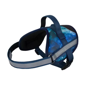Tali kekang anjing besar dapat diatur, ramah lingkungan, nilon, rompi kerah kucing dengan tali Oxford, tali anjing peliharaan, nyaman, Harness dada - Product Image 4