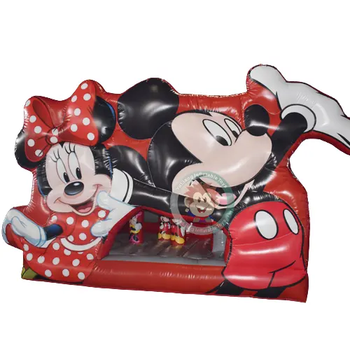 Produttore popolare prezzo minnie & mickey mouse case di rimbalzo gonfiabile per la vendita