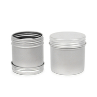 Mini pots métalliques ronds à couvercle fileté, contenants vides personnalisés pour épices, pilules et emballage de crèmes cosmétiques