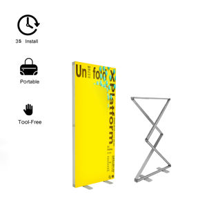 Support de toile de fond pour salon professionnel, boîte à lumière LED SEG sans cadre, pliable double face, à montage rapide, vente en gros - Product Image 5