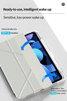 Étui pliable multi-angles en cuir PU pour iPad Pro 11 pouces M4/M5 avec support pour stylet, coque arrière en acrylique anti-rayures pour tablette