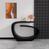 Table de foyer et console d'entrée de style crème, table d'appoint moderne de luxe pour salon avec éclairage, design d'art contemporain