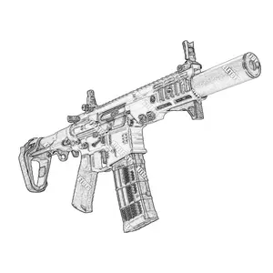 JJ SLR 4.0 Electric TOY GUN 7MM GEL Ammos AUTO Shooting Blaster Balls Splatter Launcher Fighting Game SAFE KIDS TOY