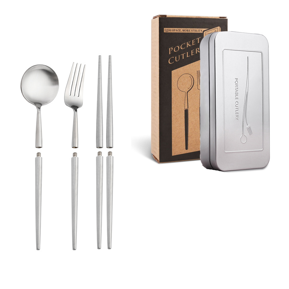 Chopsticks/fork/spoon_silver