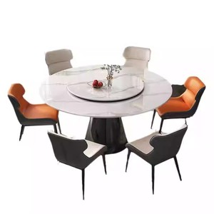 <span class=keywords><strong>Table</strong></span> à manger <span class=keywords><strong>ronde</strong></span> moderne de luxe léger <span class=keywords><strong>pour</strong></span> huit personnes, <span class=keywords><strong>plateau</strong></span> en pierre avec <span class=keywords><strong>plateau</strong></span> <span class=keywords><strong>tournant</strong></span> <span class=keywords><strong>pour</strong></span> les petits espaces - Product Image 5