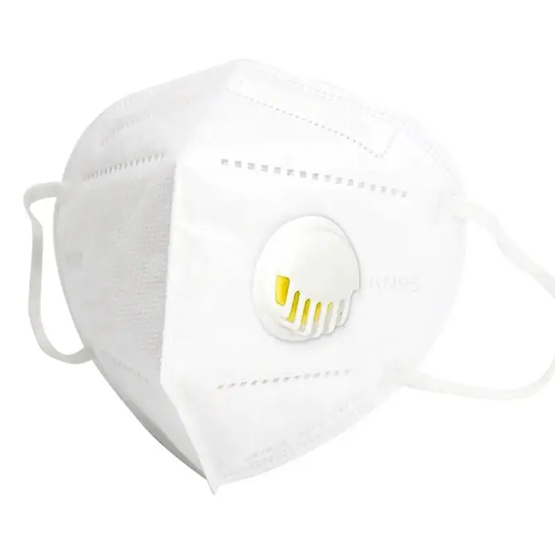 Consegna rapida mascherina KN95 pieghevole bianco 5 strati traspirante filtro antipolvere KN95 maschera per respiratore pronto per la spedizione di polvere maschera protettiva