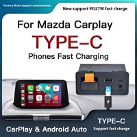 Adaptor USB Modul Otomatis Mazda CX-5 Antarmuka Wireless Carplay Android USB atau Tipe C