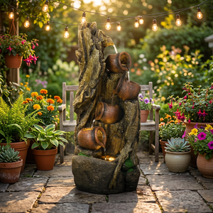 <span class=keywords><strong>Fontane</strong></span> <span class=keywords><strong>da</strong></span> <span class=keywords><strong>Giardino</strong></span> in Resina per Esterni con Luce LED - Product Image 2