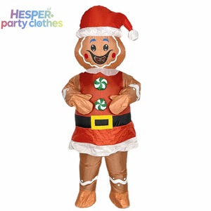 HESPER Nouveaux costumes gonflables pour Noël, fête de fin d'année, cosplay, bonhomme de neige, homme en pain d'épices, Père Noël, mascotte - Product Image 2
