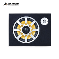 S-WA10 Subwoofer Mobil 10 Inch Bertenaga 12V Kotak Speaker Bass Berat dengan Amplifier Terintegrasi dan Tweeter Modifikasi Audio Mobil