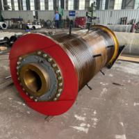 Ensemble complet de tambour de câble robuste pour système de pont roulant, en acier allié Q345B, avec gorge Lebus pour treuil