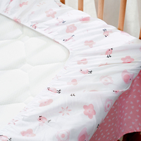 Ensemble de literie pour bébé à motif dessin animé Happyflute lit 100% polyester 0-3 ans