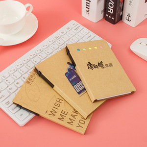 Bloc-notes adhésif incliné détachable, notes autocollantes publicitaires en gros, couverture rigide, carnet Instagram-worthy, pour messages - Product Image 4