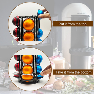 2024 RTS Logo personnalisé 28-35 dosettes rotatif <span class=keywords><strong>Nespresso</strong></span> <span class=keywords><strong>Vertuo</strong></span> <span class=keywords><strong>café</strong></span> Capsule support de dosette - Product Image 4