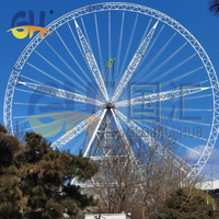 Grande Roue Géante de 101 m de Long, Fabrication Directe par une Usine Chinoise Fiable, à Vendre pour Parcs d'Attractions et Manèges