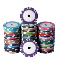 Jetons de poker en céramique personnalisés avec logo, colorés, pour les jeux de casino, les fêtes, les clubs de poker, les cadeaux