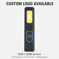 Mini Linterna LED COB Portátil EDC, Recargable por USB-C, Magnética, con Clip Trasero, 6 Modos, para Aventuras al Aire Libre