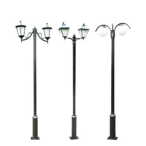 Lampe de jardin LED à double tête Jm Juming de 3 mètres pour l'éclairage paysager des villas et cours - Product Image 5