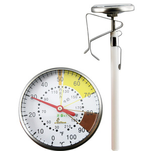 Thermomètre de cuisine portable sans pile en acier inoxydable de qualité alimentaire, type sonde, pour mesurer la température du lait et du thé - Product Image 1