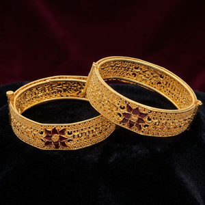 Brazalete Kada de Latón Chapado en Oro para Mujer, Joyería de Moda Personalizada al por Mayor para Aniversario, Fabricante Tradicional - Product Image 3