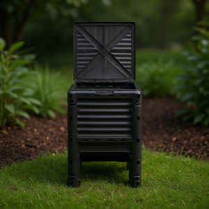 Compostador con Aireador, Negro, Manual, 3 Años de Garantía, Herramienta de Compostaje para Jardín - Product Image 2