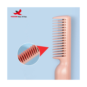Mixed Procurement Low Price FENGFLY New Arrival Oil Infused 2in1 <b>USB</b> Charging Portable <b>Mini</b> Hair Straightening Brush ABS Plastic - Product Image 4