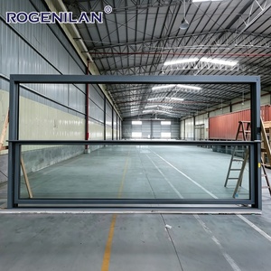 Fenêtres électriques à levage vertical Rogenilan, grandes, intelligentes, en aluminium, à double vitrage, économiseuses d'énergie, avec verre trempé - Product Image 2