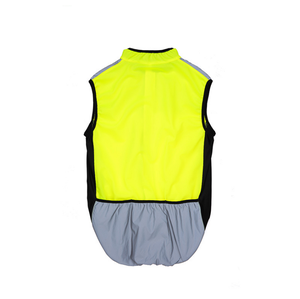 Nuit salut vis fluorescent <span class=keywords><strong>jaune</strong></span> sans manches hors route jogging course à pied vélo cyclisme sport de plein air vêtements réfléchissants <span class=keywords><strong>gilet</strong></span> de sécurité - Product Image 2