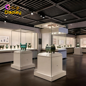 Vitrines de Musée Modernes de Luxe Autoportantes Personnalisées de Haute Qualité avec Éclairage <span class=keywords><strong>LED</strong></span> et <span class=keywords><strong>Verre</strong></span> Trempé pour l'Art - Product Image 2