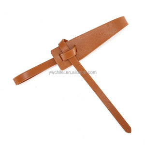 Pantalones <span class=keywords><strong>vaqueros</strong></span> mono abrigo moda Tie a Knot cinturón <span class=keywords><strong>de</strong></span> cuero genuino - Product Image 1