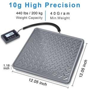 Báscula Digital Personal de Alta Resistencia de 200 kg para Embalaje/Equipaje/Oficina Postal/Perros con Personalización OEM PS4C de Alta Resistencia C - Product Image 3