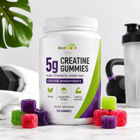 Gummies de créatine 5g véganes sans sucre, marque privée, supplément nutritionnel sportif, fabricant OEM sur mesure