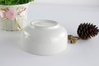 Bol en céramique blanche chinoise classique en gros, vaisselle élégante pour restaurant, hôtel, maison, usage quotidien