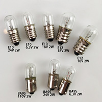 Bombillas para Automóviles T10 T12 a Precio de Mayoreo, Accesorios Automotrices, Iluminación Automotriz, 6.3V/110V 2W E10, Bombillas Pequeñas