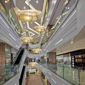 โคมไฟระย้าทรงกลมแบบลอฟท์ สไตล์ดูเพล็กซ์ ทำจากกระดาษสีขาวรูปทรงรังผึ้ง ไฟ LED ขั้ว E27 แรงดัน 220V ป้องกันแสงแยงตา ใช้ตกแต่ง - Product Image 3