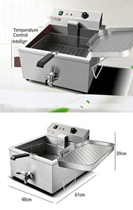 業務用電気自動ステンレス製単筒式業務用深型フライヤー - Product Image 5